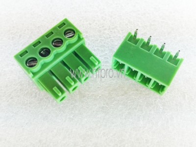 Domino 4P-KF2EDGR-3.81MM-300V8A Chân Cong