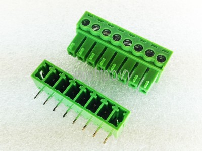 Domino 8P-KF2EDGR-3.81MM-300V8A Chân Cong