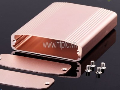 Hộp nhôm 61x22.4x80MM-màu vàng kim.