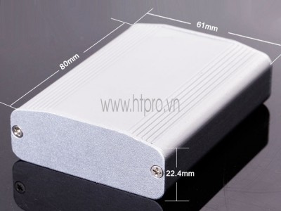 Hộp nhôm 61x22.4x80MM-màu xám